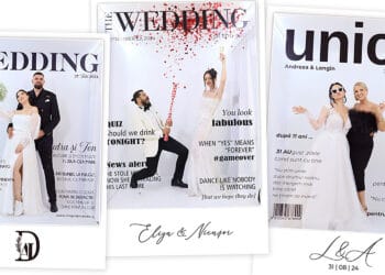 Walk-in Magazine Booth – Cabina foto pentru o nuntă de revistă!